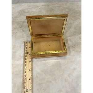 Vintage Italian Alabaster trinket Box Designed by Himark Gift Ware